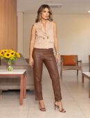 Calça Giovana Couro Eco