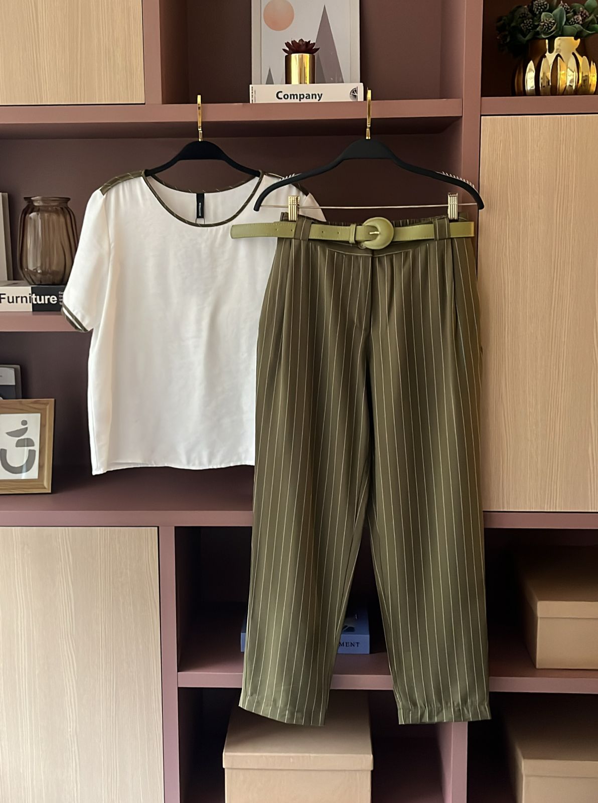 Conjunto Julia Viscocrepe Risca De Giz - Imagem 2