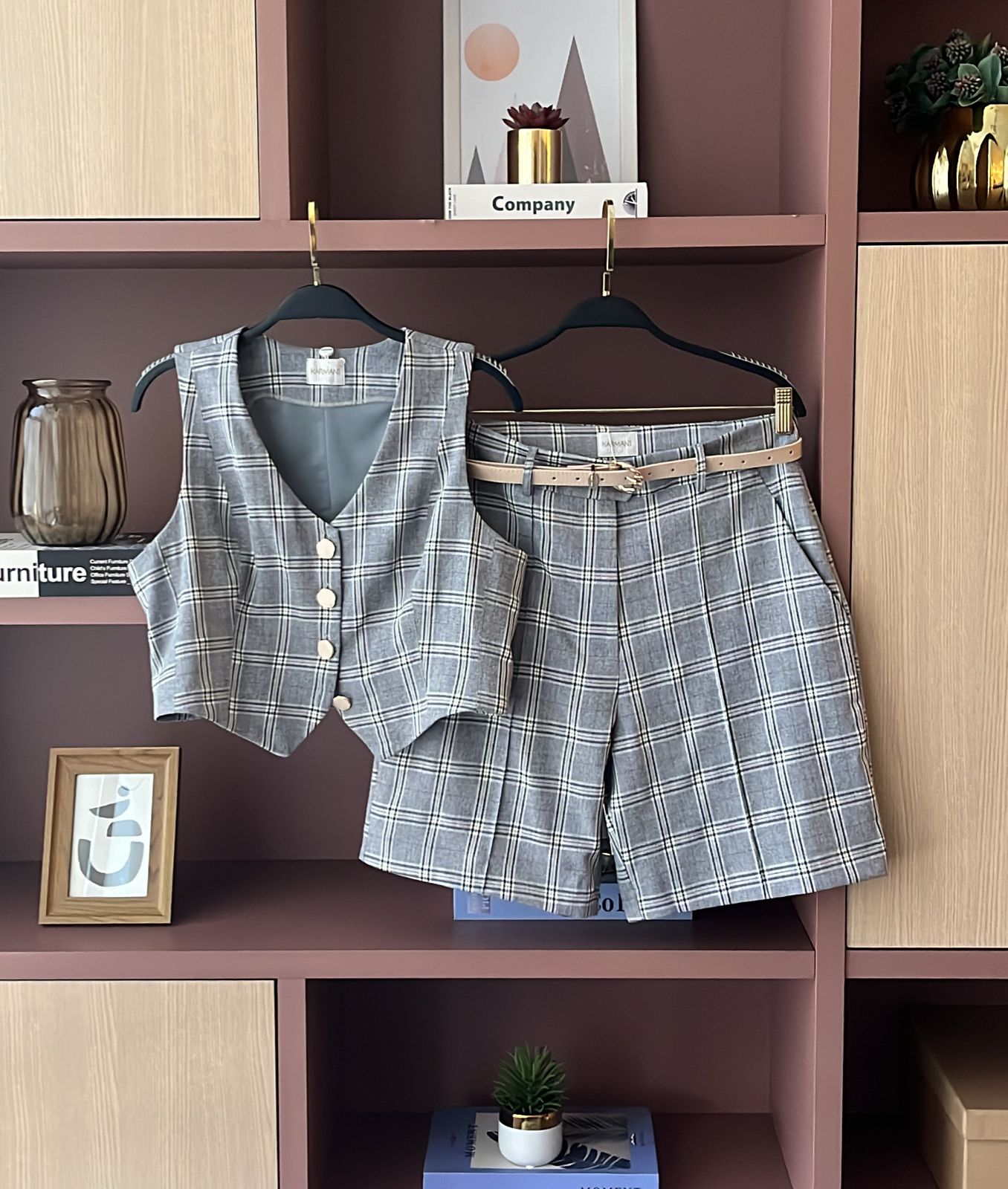Conjunto Lilian Alfaiataria Xadrez - Imagem 2